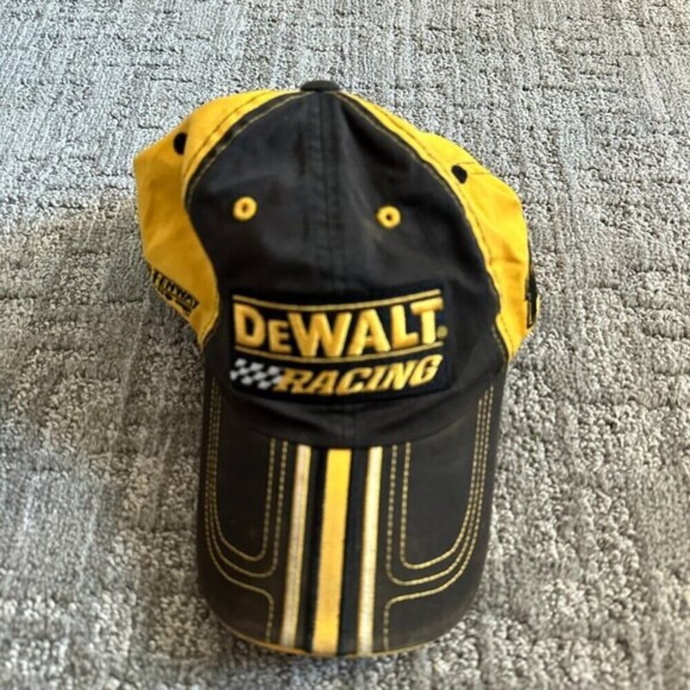 Matt Kenseth‎ #17 NASCAR Checkered Flag Roush Fenway Racing Black Adjustable Hat